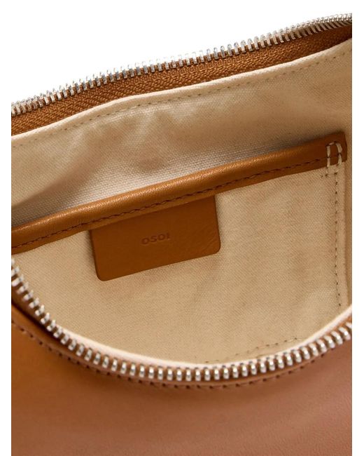 Borsa A Spalla Con Zip di OSOI in Brown