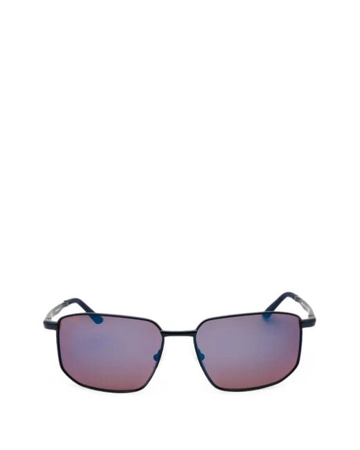 Zeiss Purple Rectangle-Frame Sunglasses for men
