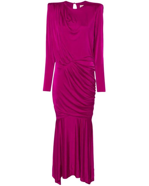 Alexandre Vauthier Pink Pleat-detail Dress