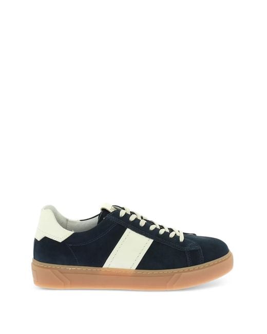 Nero Giardini Blue Lace-Up Sneakers for men
