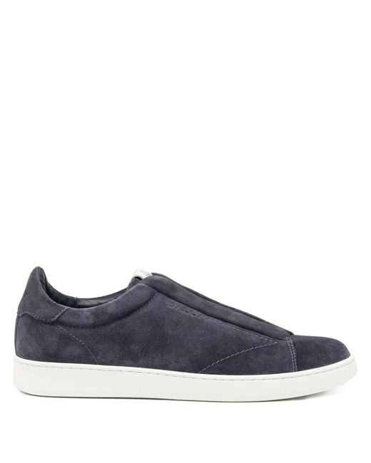 Bally Blue Slip-On Trainers for men
