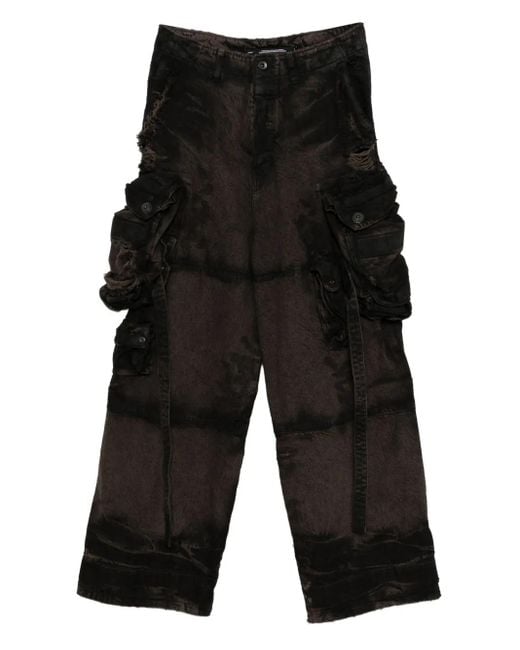 Julius Black Gas Mask Pants for men