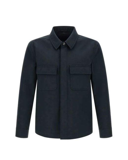 Tom Ford Blue Twill Shirt Jacket for men