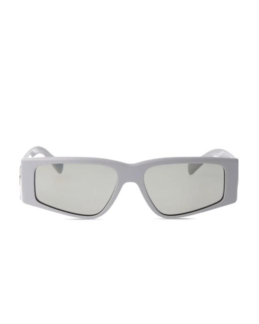 メンズ Dolce & Gabbana ロゴプレート サングラス Gray