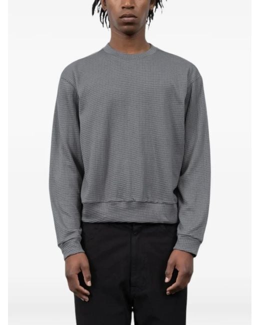 Lady White Co. Gray 2-Ply Gauze Cotton Sweatshirt for men