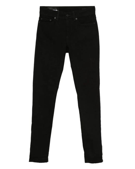 Dondup Black Five-Pocket Denim Jeans