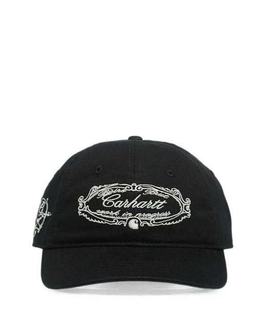 Carhartt Black Chez Logo-Embroidered Baseball Cap