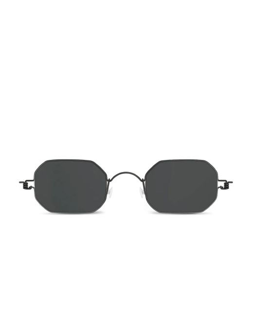 Lindberg Black 8223 Sonnenbrille Mit Geometrischem Gestell