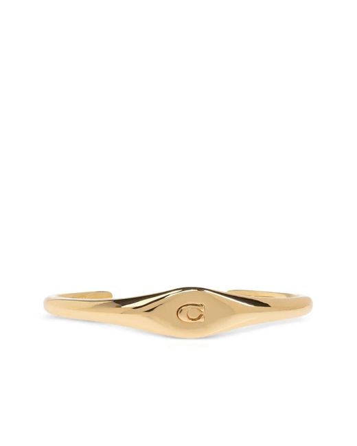 COACH White Logo Bangle