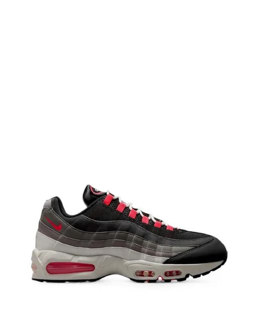 Nike Black Air Max 95 Big Bubble Premium Lace-Up Sneakers for men
