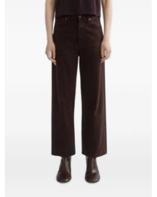Agolde Black Wide-Leg Jeans