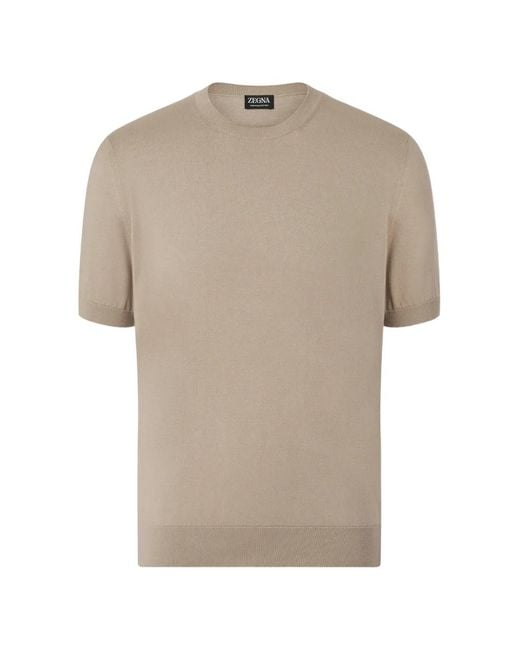 Zegna Natural Oasi Cotton T-Shirt for men