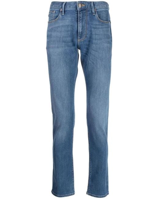 Emporio Armani Blue Denim Cotton Jeans for men
