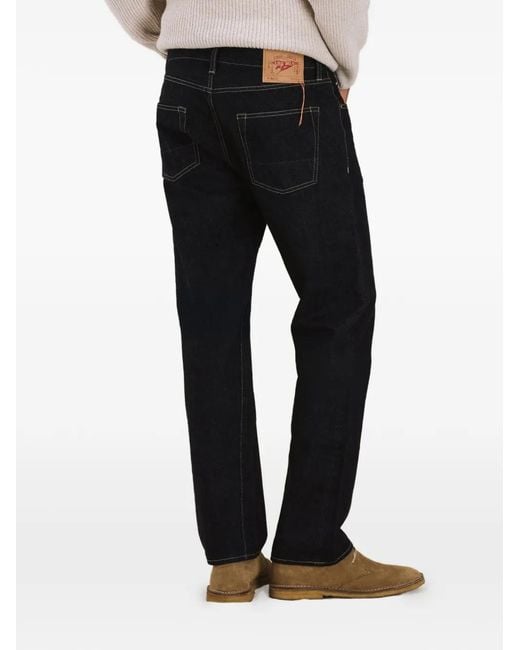 Fortela Blue Five-Pocket Denim Trousers for men