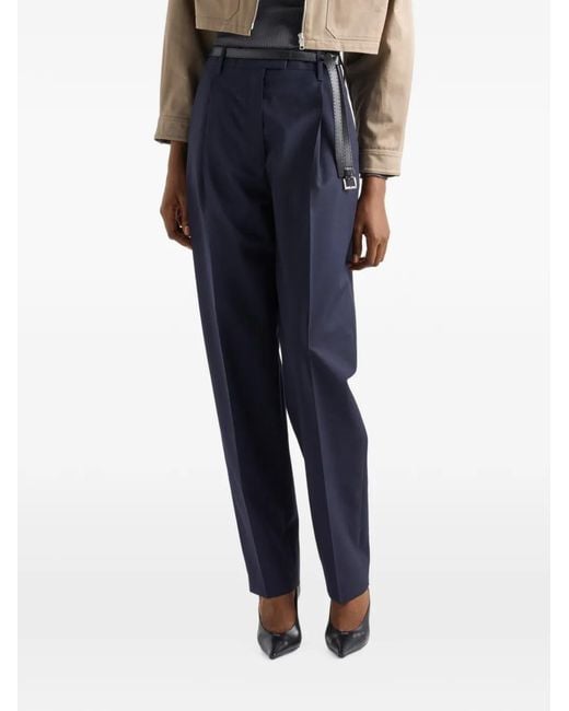 Prada Blue Light Mohair Pants