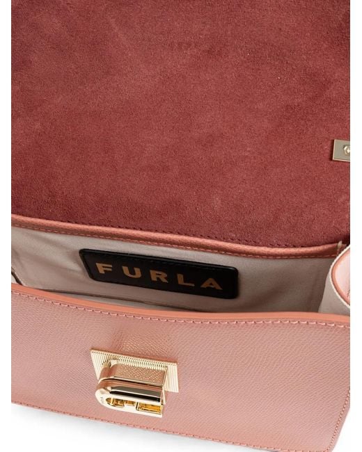 Furla Pink Mini 1927 Leather Cross Body Bag