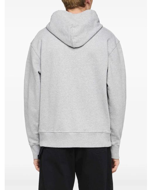Felpa Con Cappuccio di J.W. Anderson in Gray da Uomo