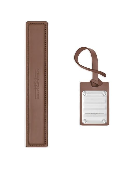 Fpm Milano White Leather Luggage Handle