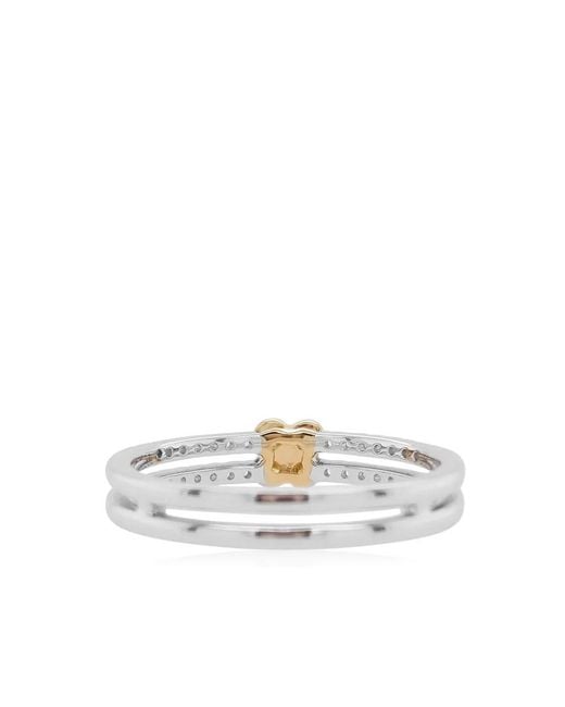HYT Jewelry White Clove-Shape Diamond Ring