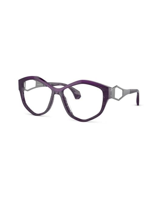 Alain Mikli Blue Geometric-Frame Glasses