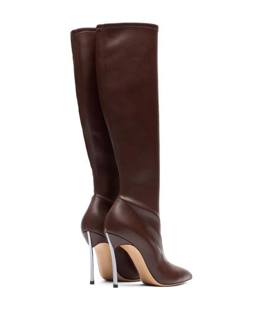 Casadei Brown 100Mm Blade Boots