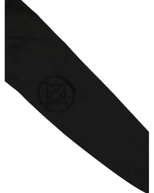 Stone Island Black Compass Cotton Sweatshirt for men