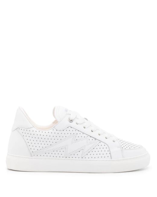 Zadig & Voltaire White High Flash Sneakers