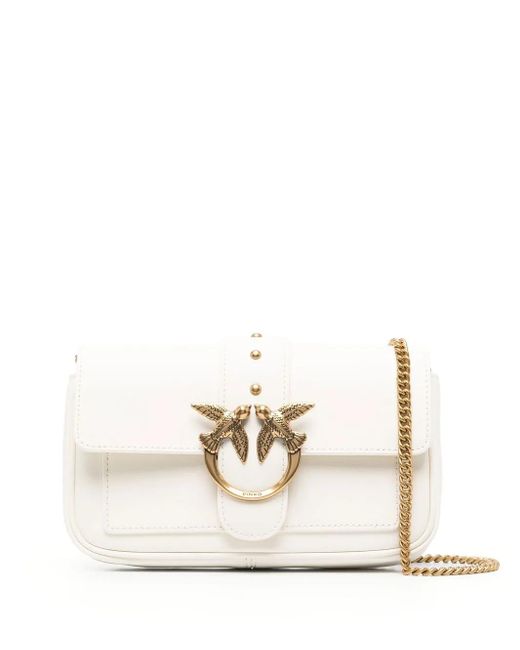 Pinko White Leather Bag