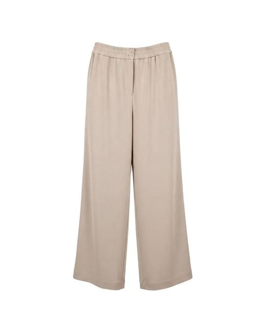 Ralph Lauren Natural Wide-Leg Trousers