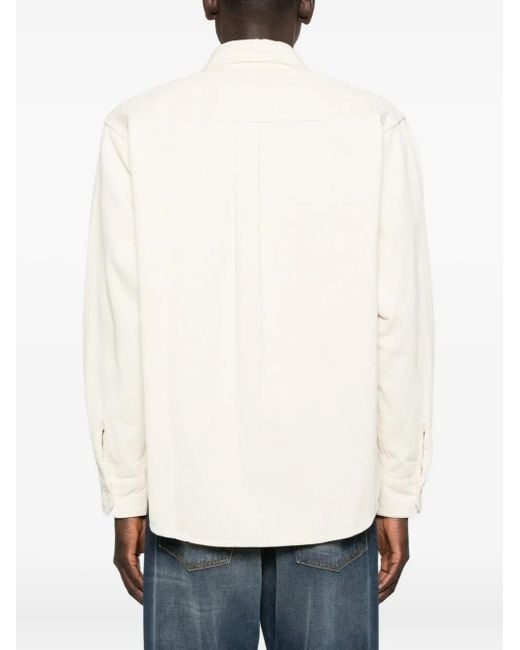 メンズ Carhartt コーデュロイ シャツ White
