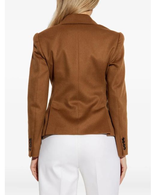 Max Mara Brown Camel Drap Short Jacket