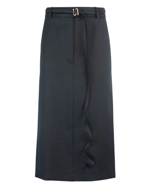 Sportmax Blue Midirock Mit Gürtel
