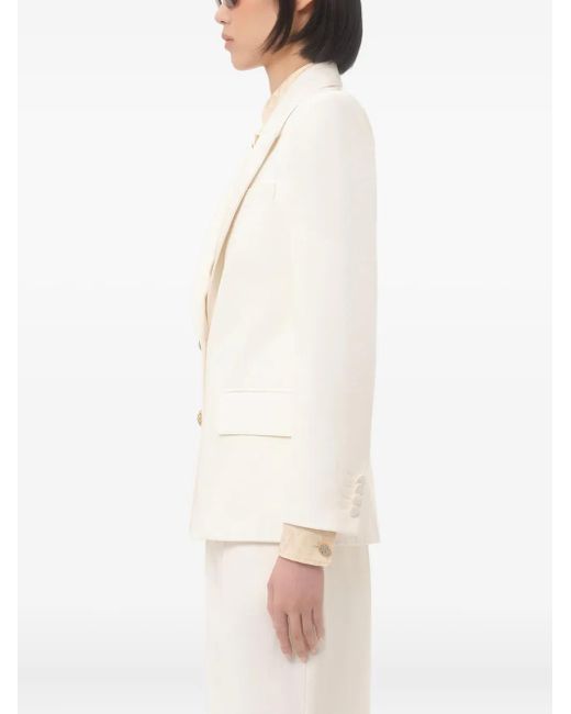 Valentino Garavani White Linen Blazer