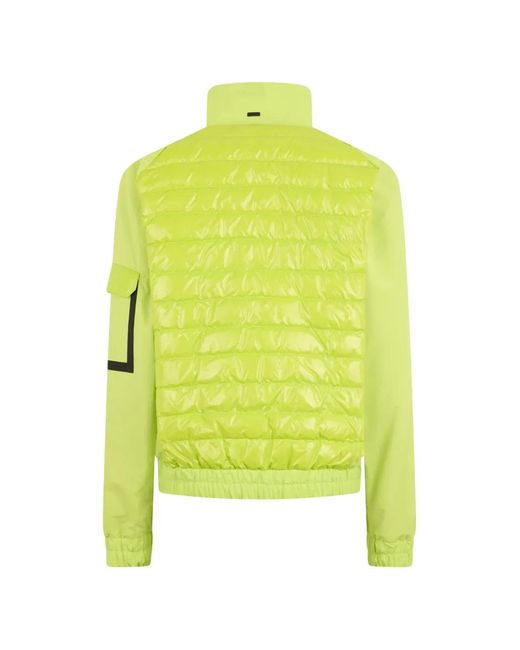 Herno Yellow Quilted Zip-Fastening Jacket for men