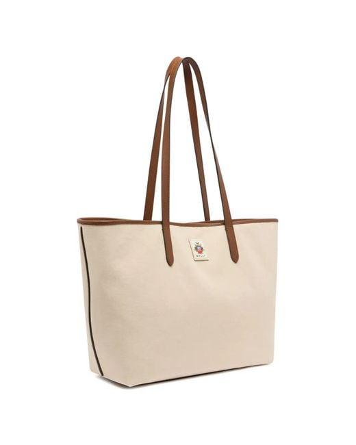 Bally Natural Edelbiss Tote Bag