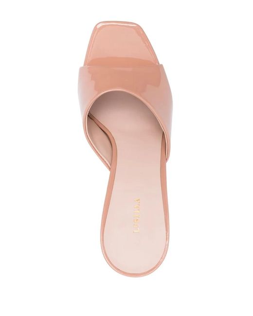 Le Silla Pink Patent Leather Platform Sandals