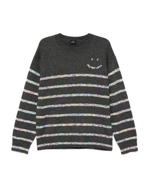 Maglione A Righe di Paul Smith in Black da Uomo