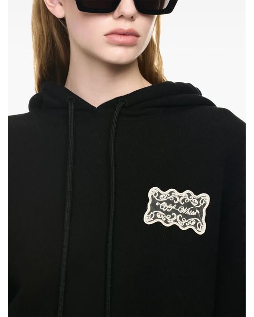 Off-White c/o Virgil Abloh Black Lace Label Reg Hoodie