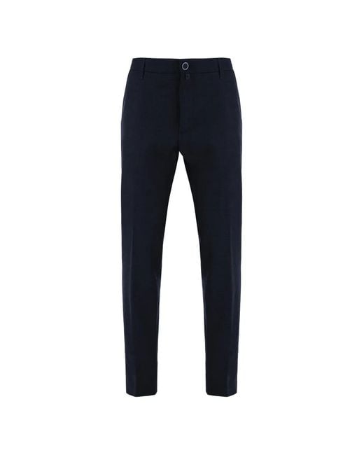 Jacob Cohen Blue Logo-Patch Trousers for men