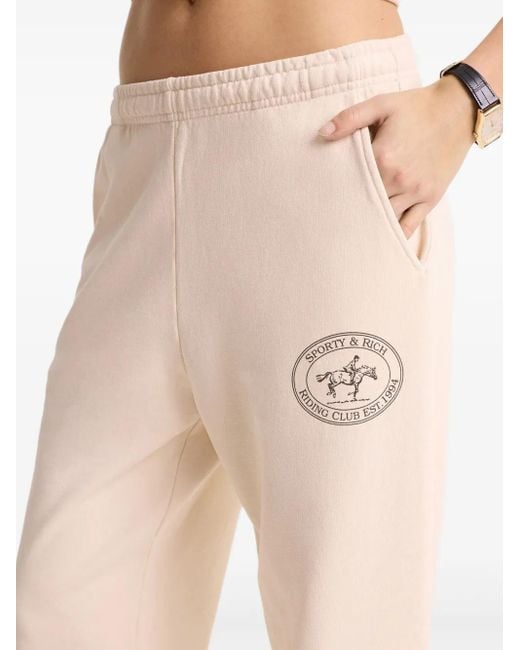 Sporty & Rich White Riding Club Track Pants