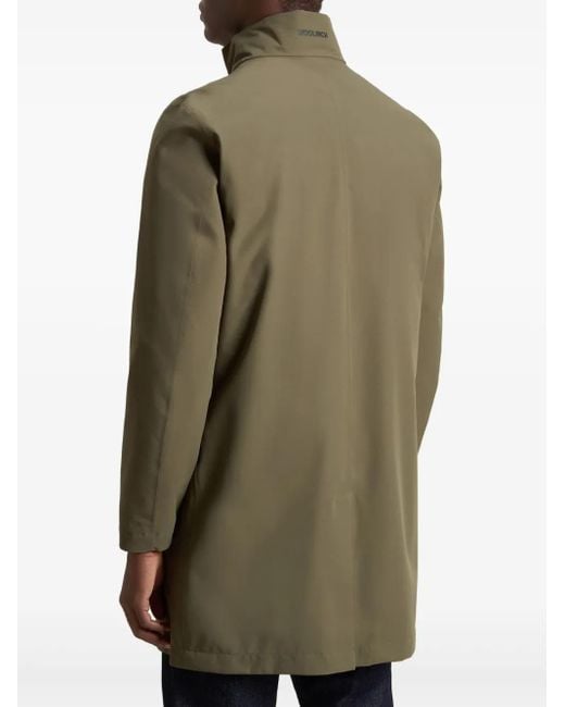 Woolrich Green Two Layers 2In1 Trench Coat for men