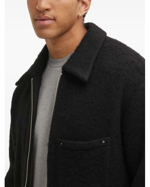 Won Hundred Black Zip-Fastening Jacket for men