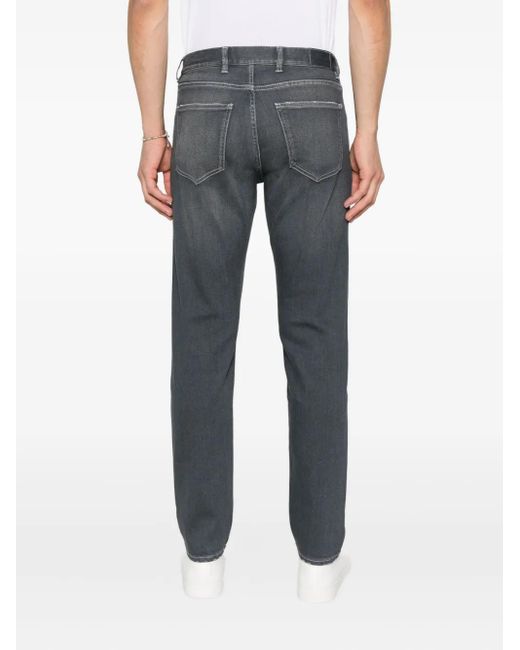 Eleventy Jeans Met Logopatch in het Gray voor heren