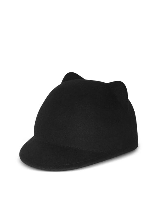 Maison Close Black Cat Felted Cap