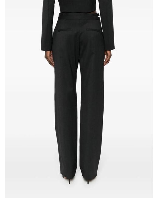 IRO Black Maggie Slim-Fit Trousers