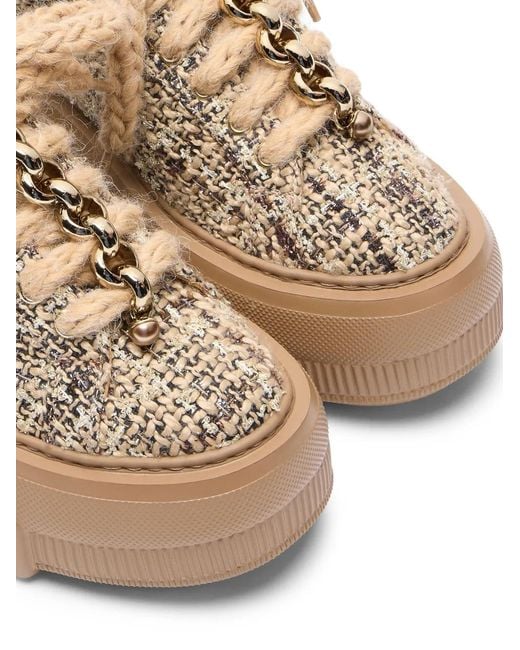 Casadei Natural Nexus Bouclé Sneakers