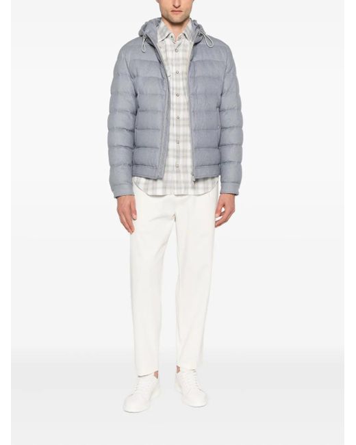 Eleventy White Tapered Trousers for men