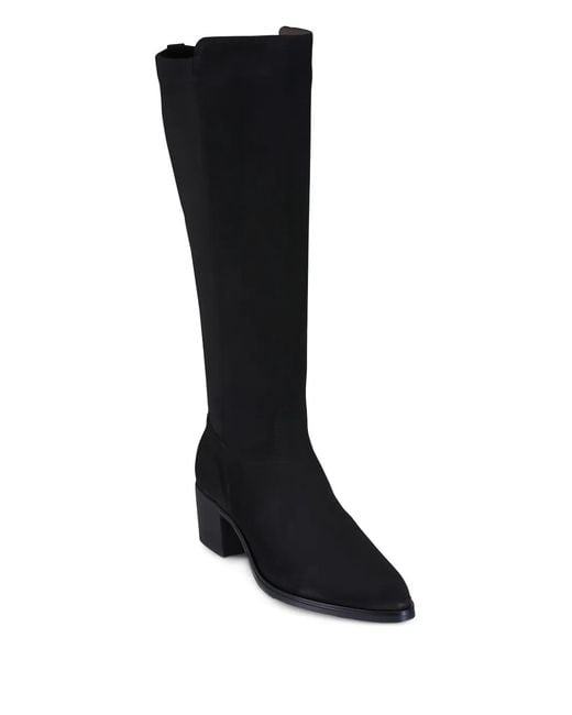 Ron White Black Pointed-Toe Boots