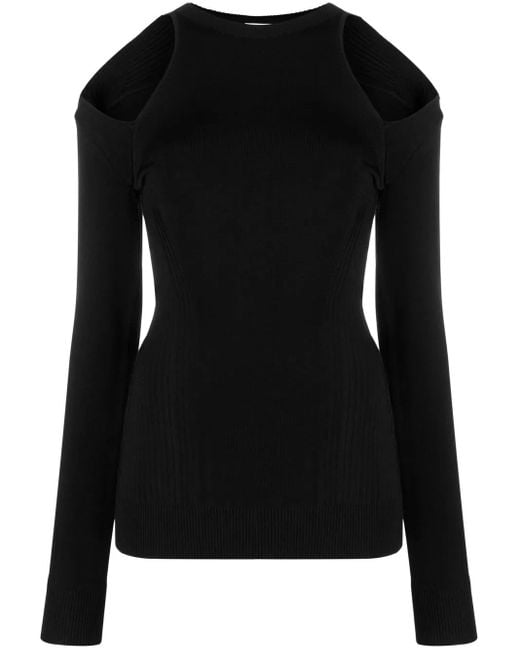 AZ FACTORY Black Cut-Out Detail Jumper