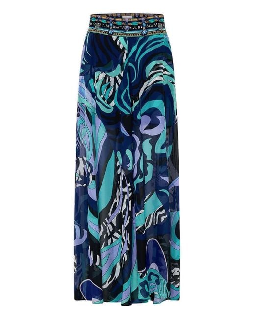 Camilla Blue Vividly Venice Wide-Leg Trousers